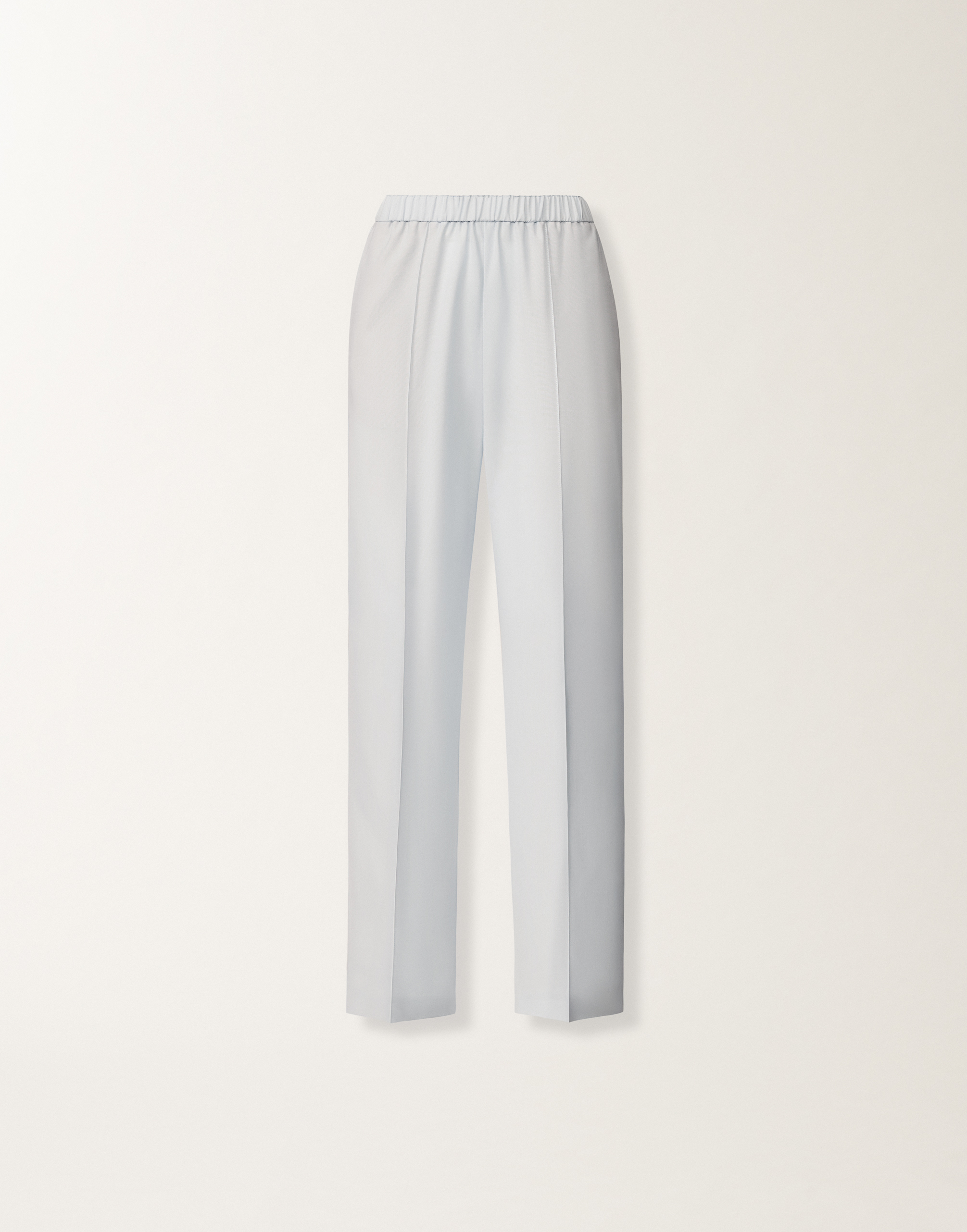 Gubbio jogging pants in lightweight bi-stretch wool, aqua