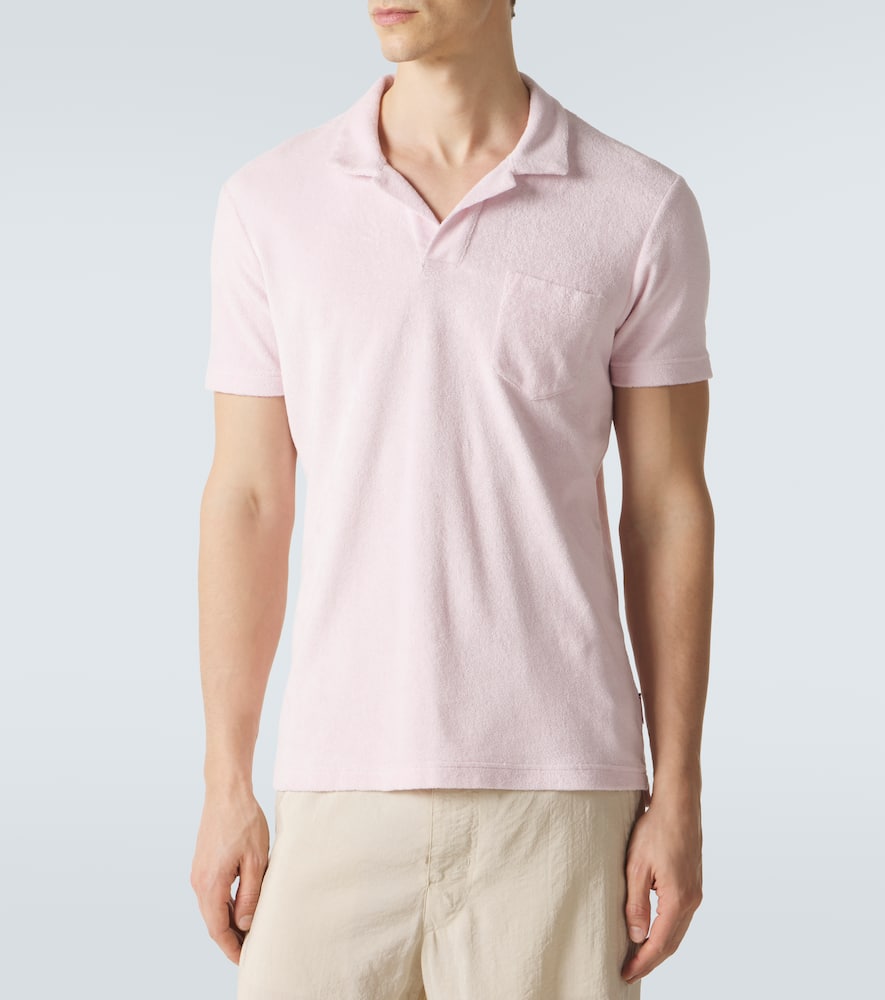 Cotton terry polo shirt