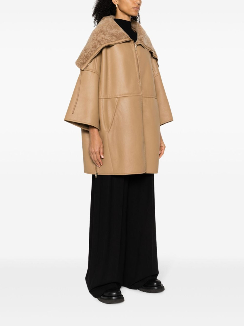 - Pappino Leather Coat