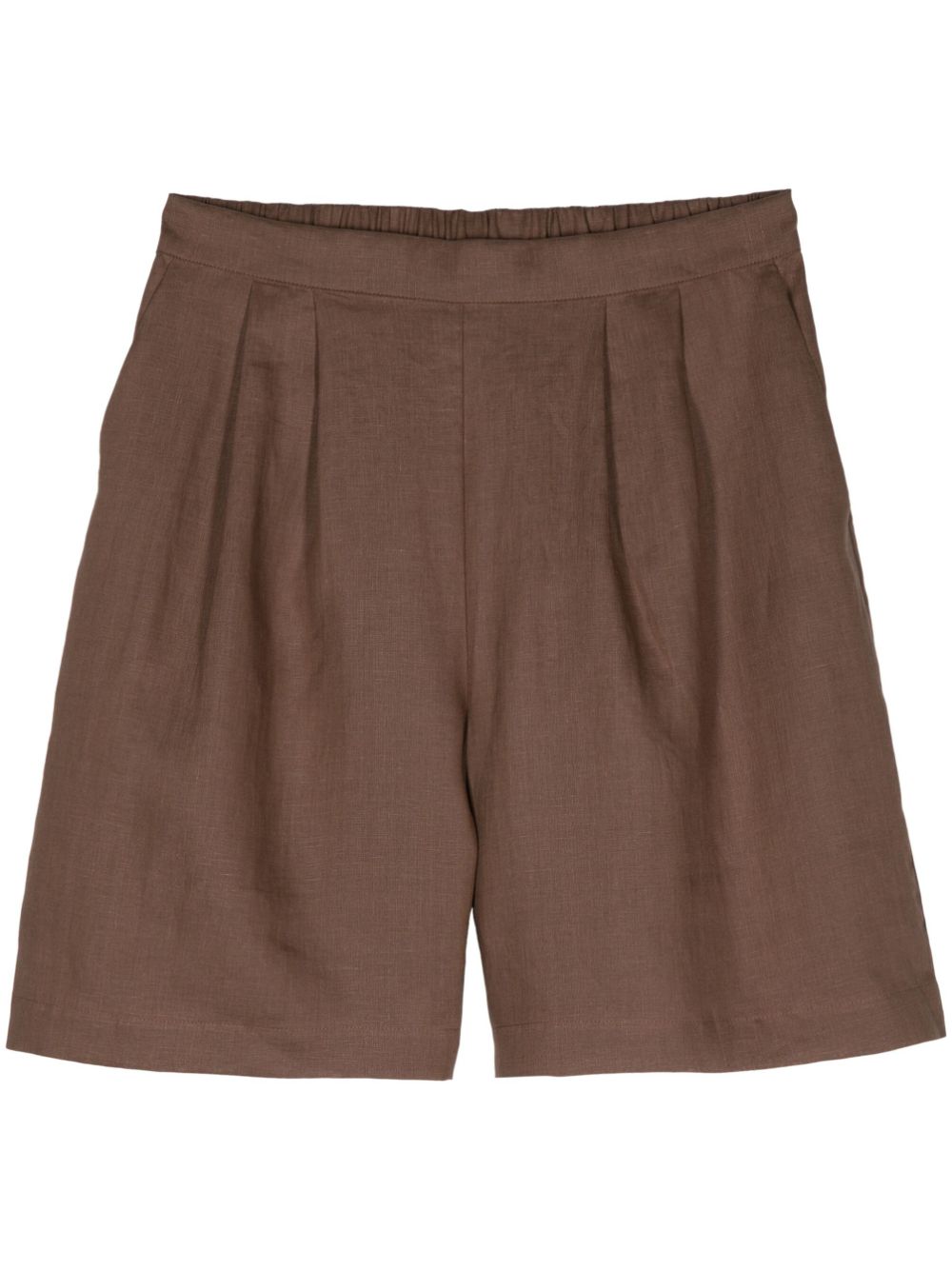 Carros high-waist bermuda shorts - Brown