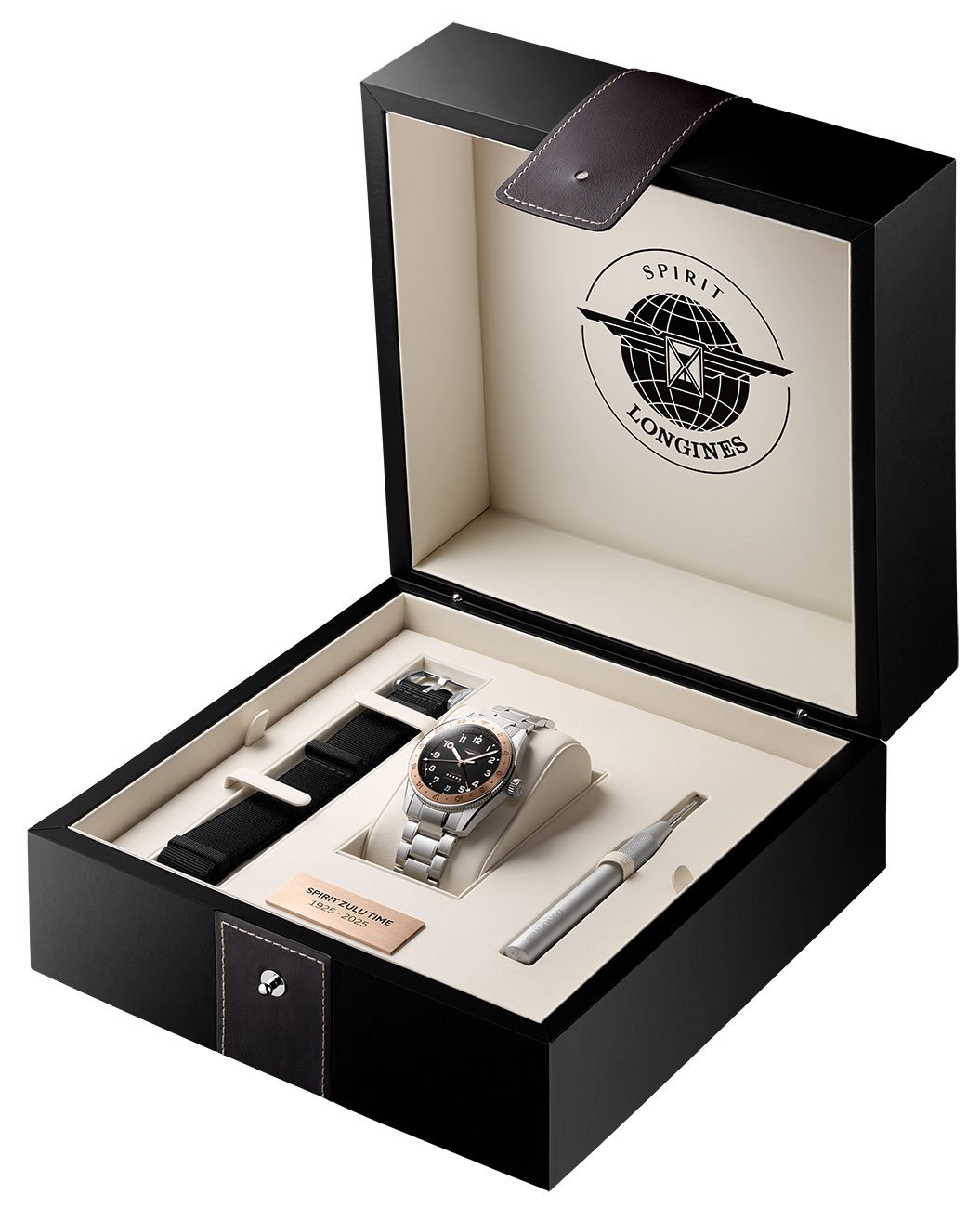 Spirit Zulu Time 1925 Watch Set 39mm with Black Matt Dial