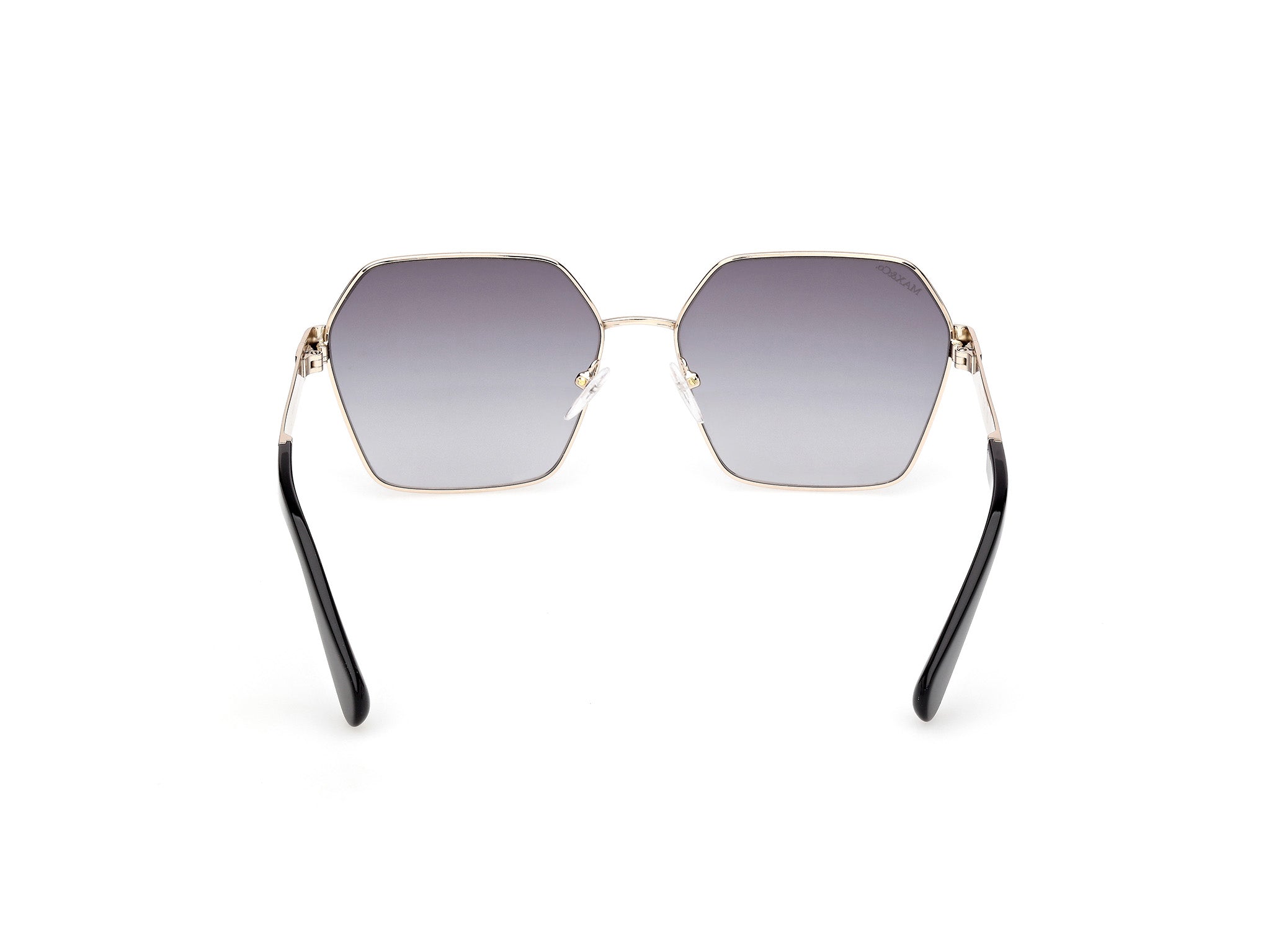 MAX&Co Mujer MAX&Co MO0141 32B Gafas de sol Metal Oro Fumar Geométrico Norma