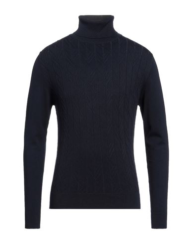 Man Turtleneck Midnight blue Size XL Viscose, Nylon