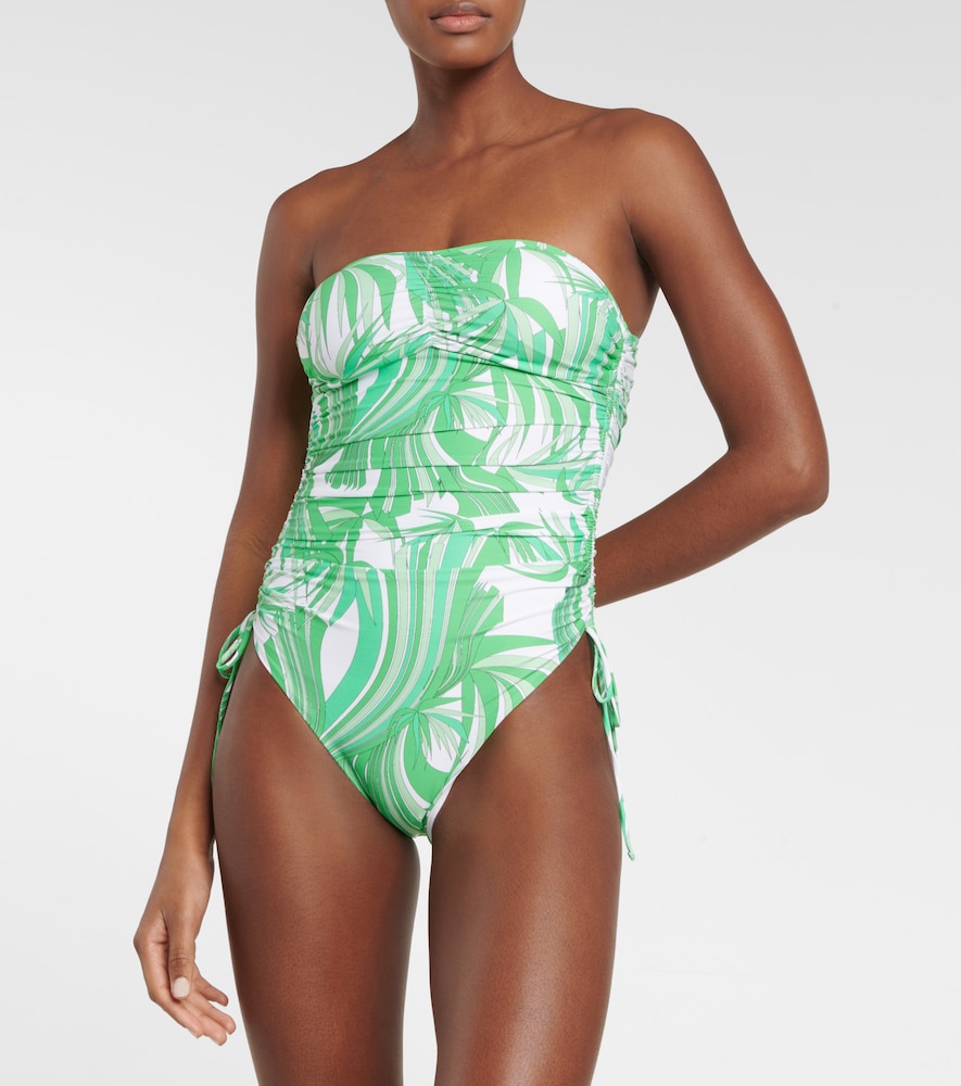 Melissa Odabash Sydney strapless printed swimsuit