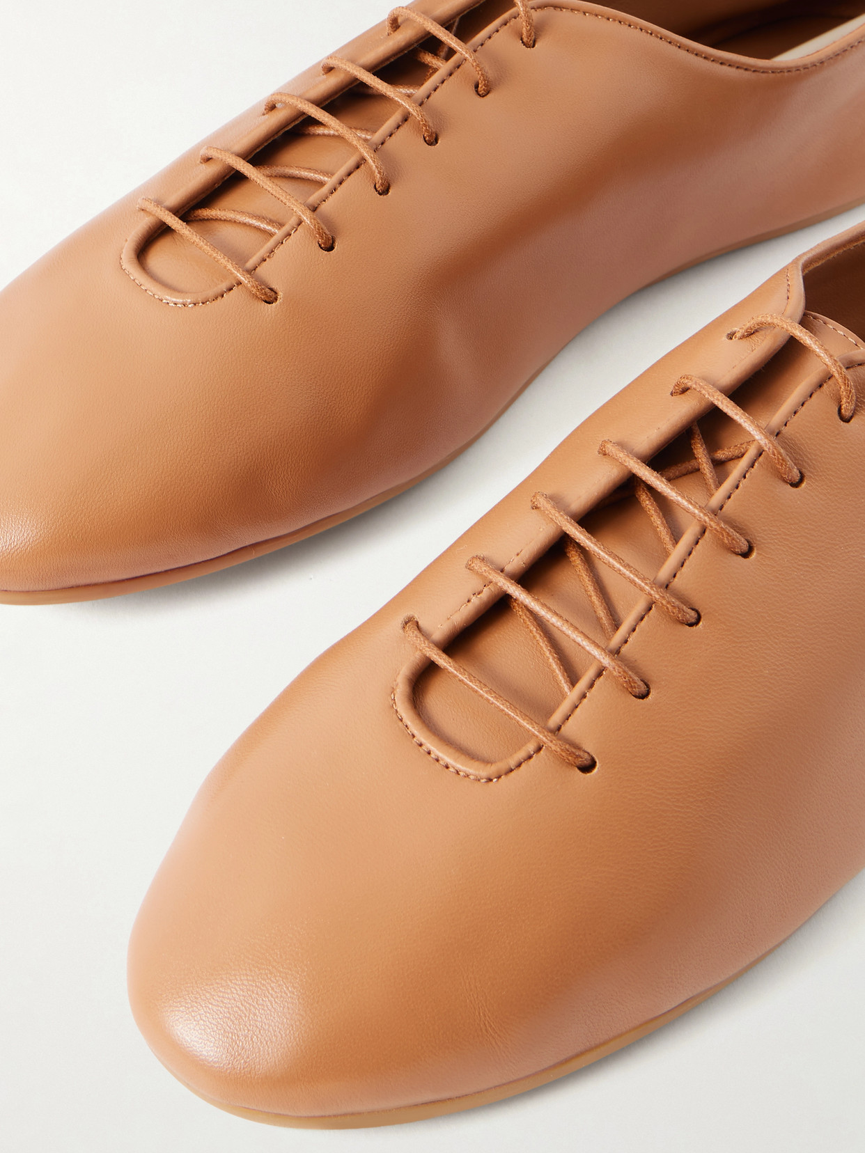 The Jazz Slipper Leather Brogues - Brown
