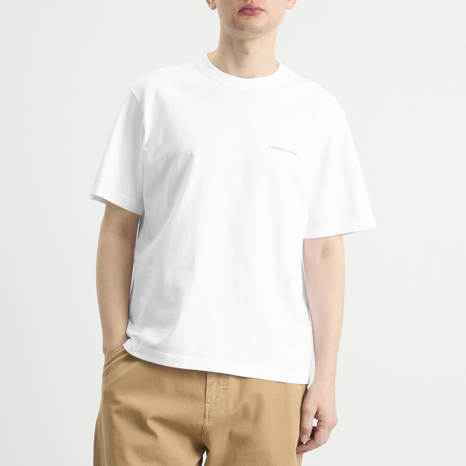 Men's Novo T-Shirt With Back Graphic in Optic White