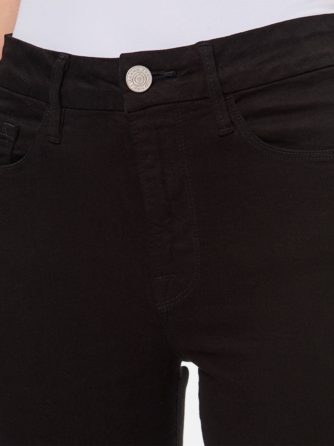 Sylvie Slender high-rise straight jeans - Black