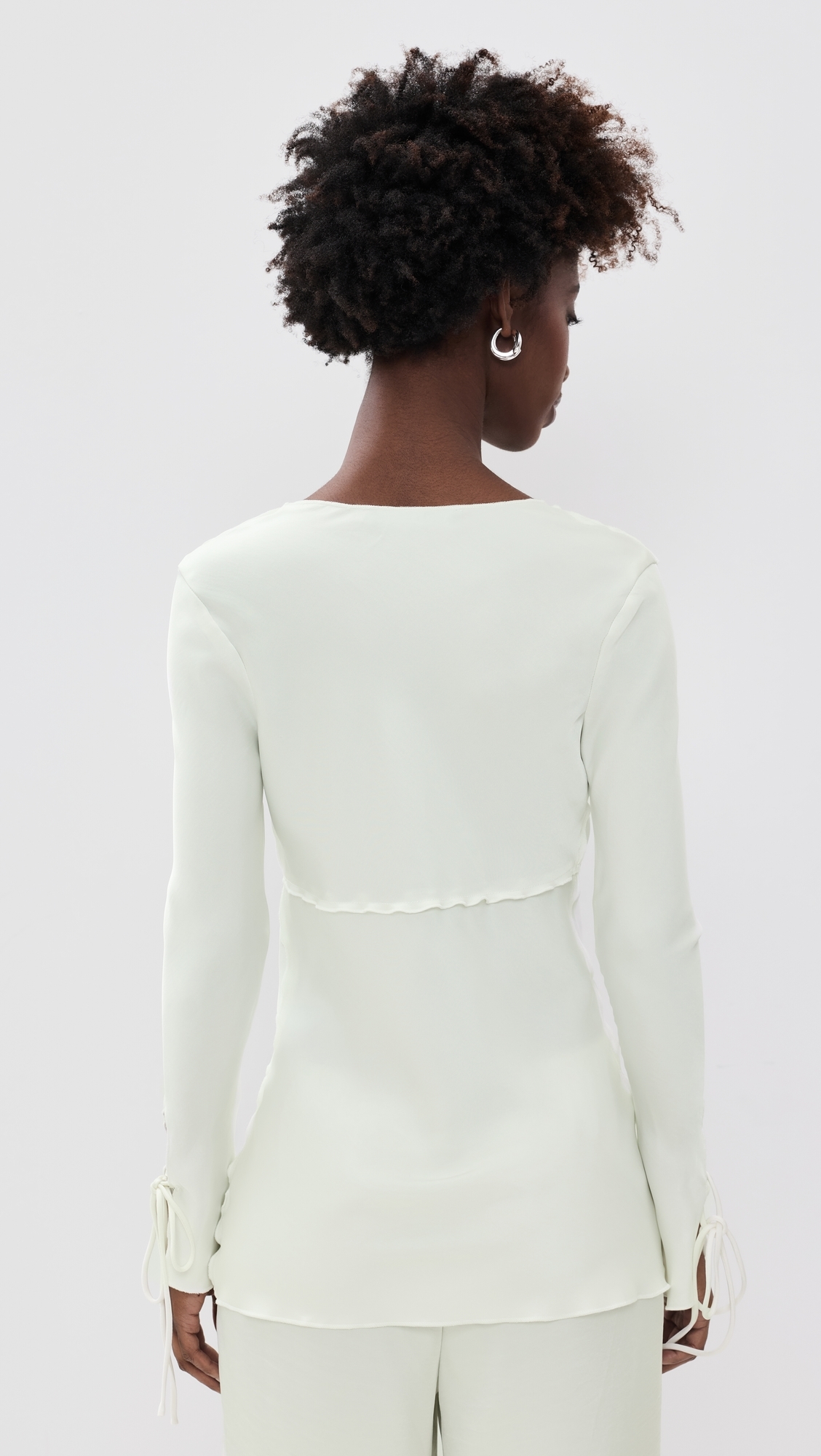 Veil Blouse Porcelain