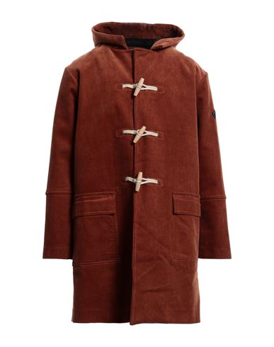 Man Coat Rust Size 40 Cotton, Elastane