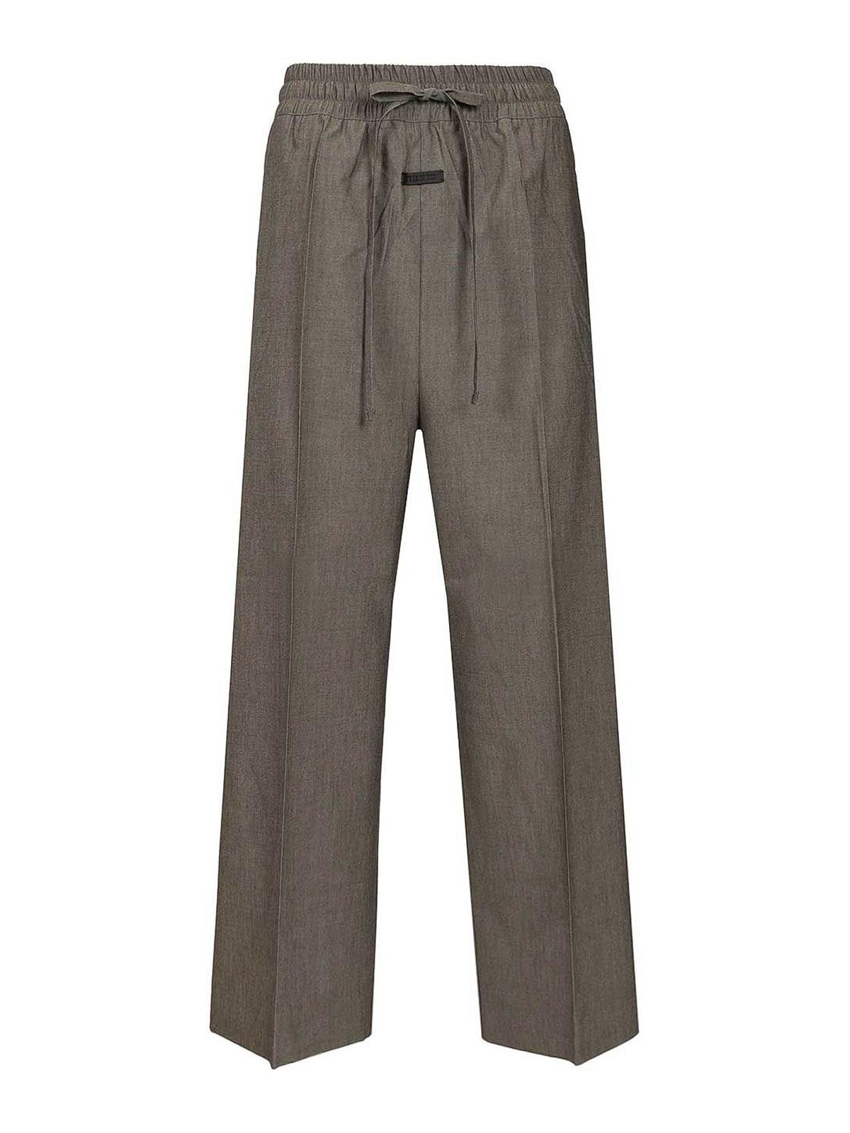 Drawstring Wide-leg Trousers