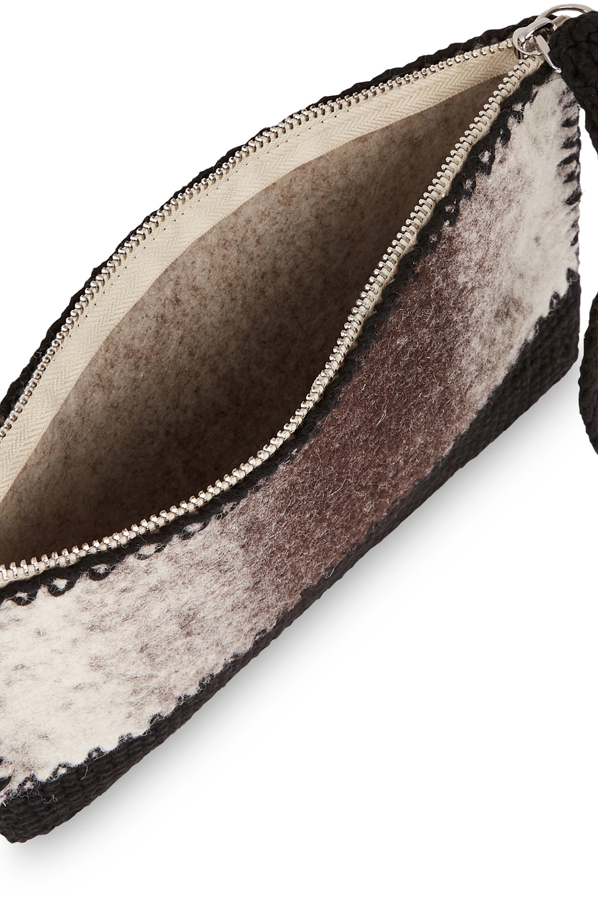 Felt zipped pouch