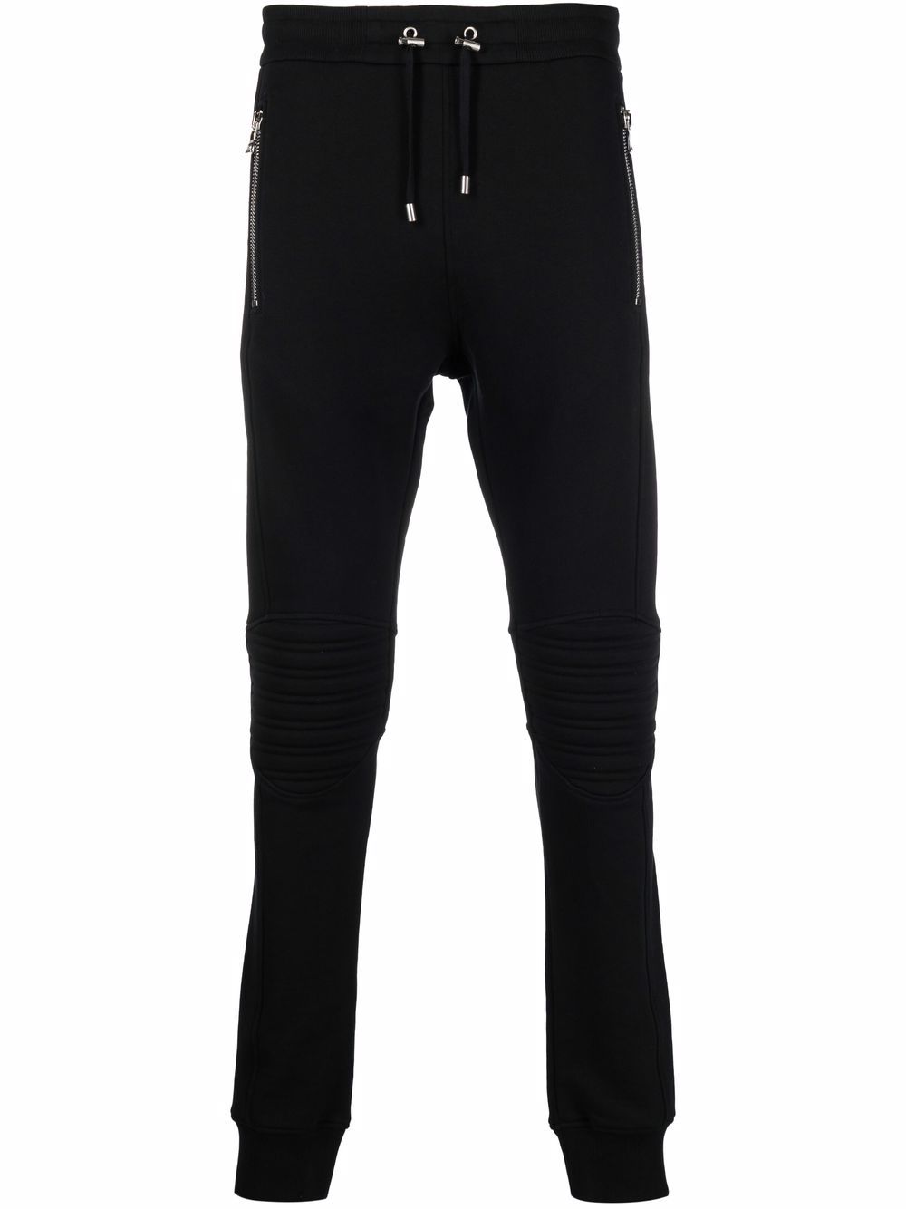 Embossed logo track pants - Black