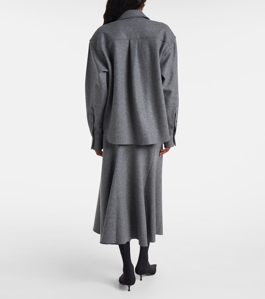 Wool and cashmere shirt