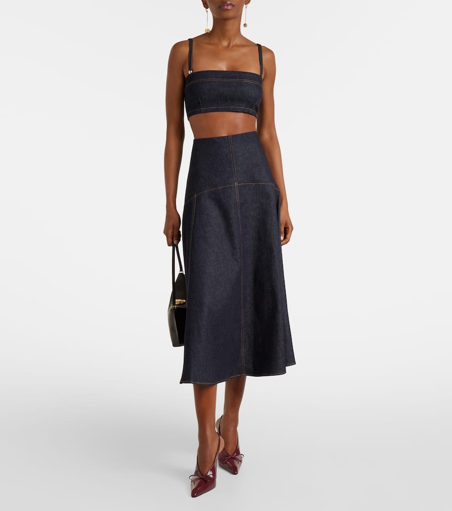 Bisou De-Nîmes denim bra top
