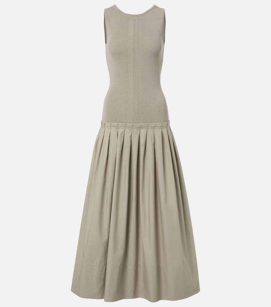 White Label Malia pleated maxi dress