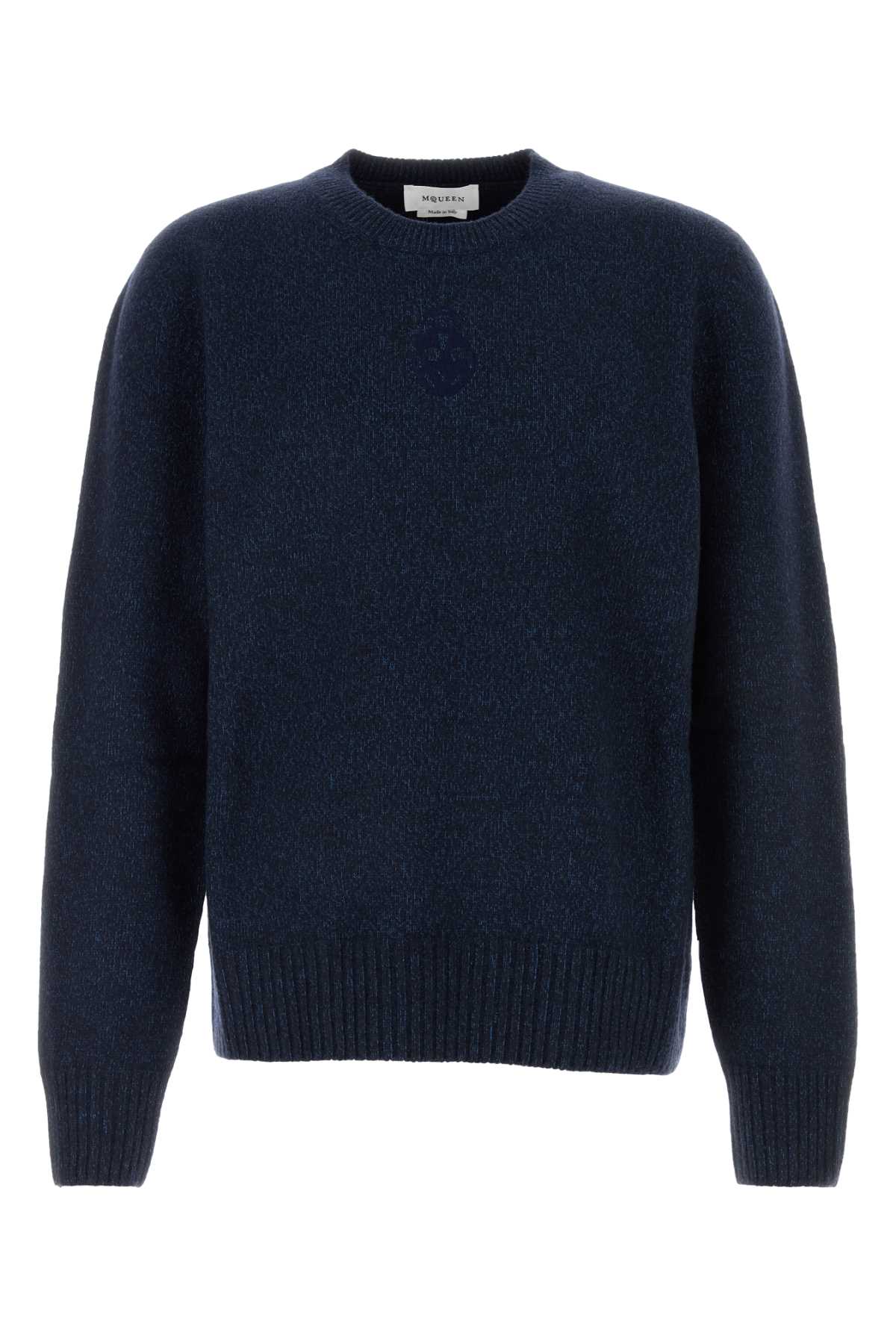 Neck Sweater — Navy