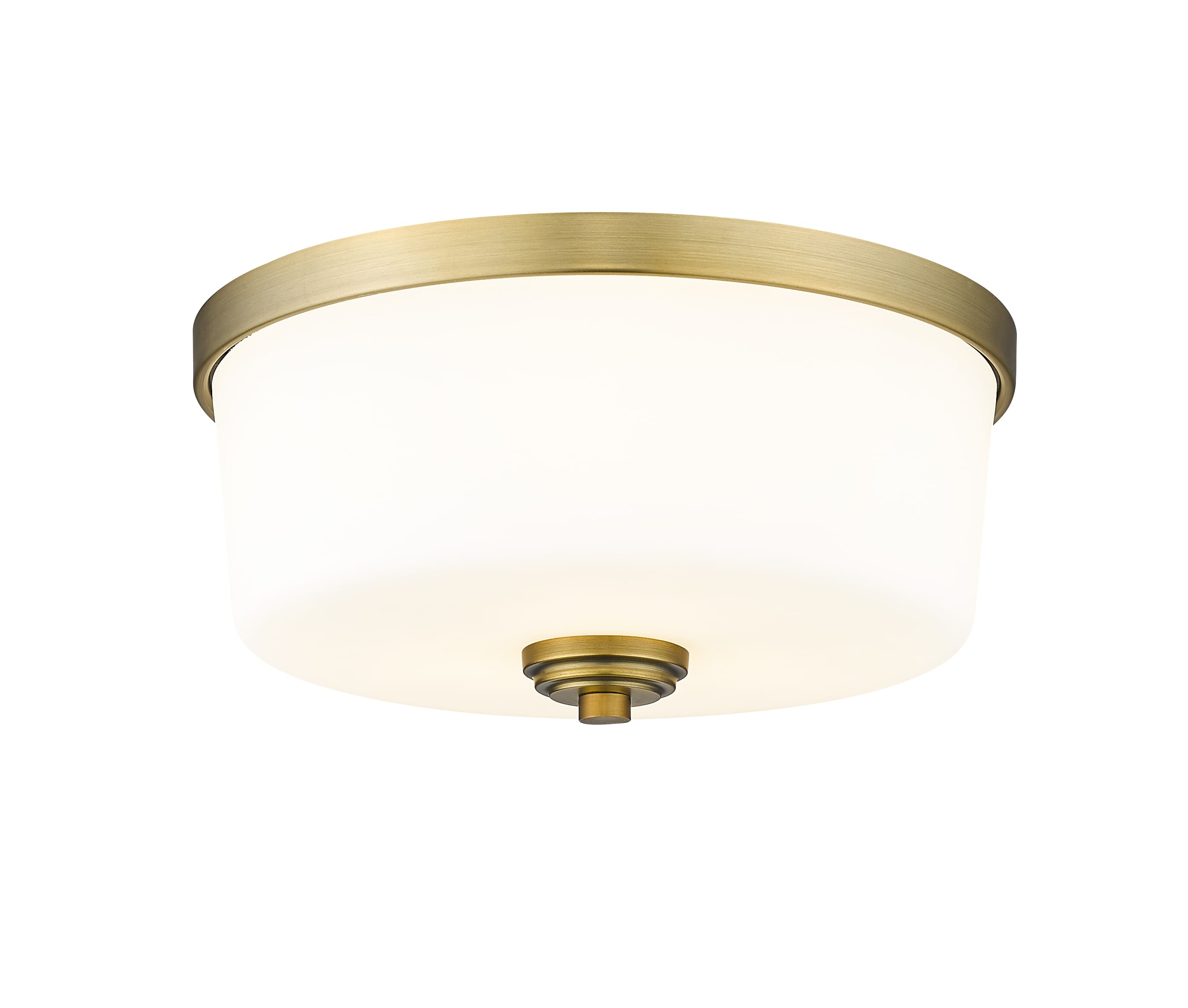 Arlington 3-Light Flush Mount Ceiling Light In Heritage Bra