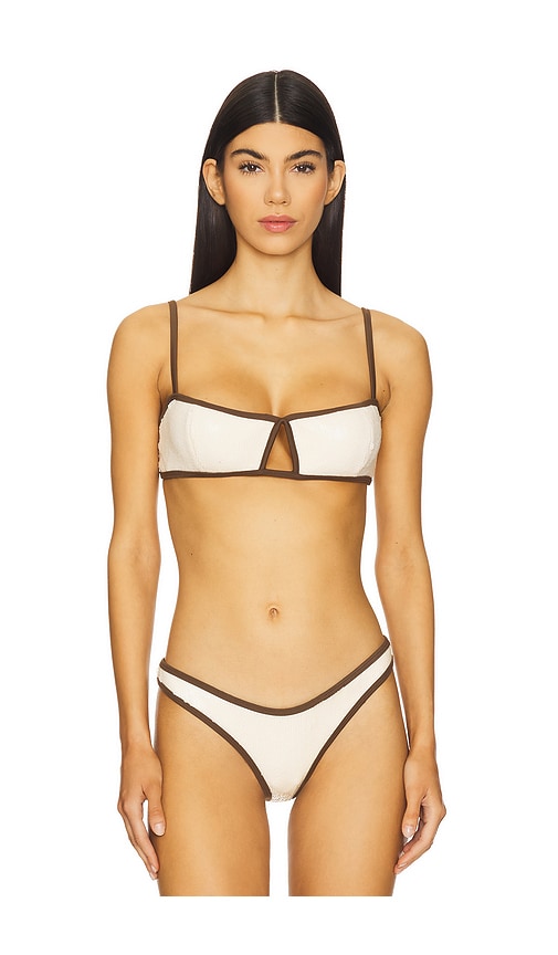DEVON WINDSOR Anya Bikini Top in Cream. -  XS also in M