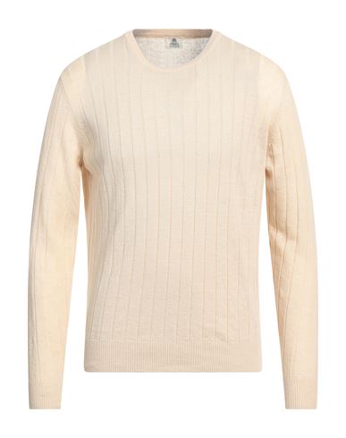 Man Sweater Beige Size 50 Linen, Cotton
