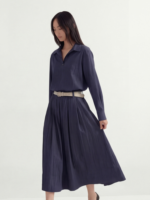 Glossy Set-Up Two-Piece _Denim