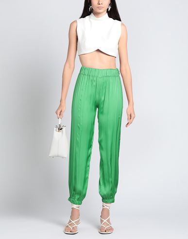 Woman Pants Green Size M Viscose