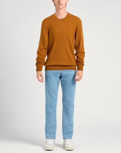 Man Sweater Camel Size 46 Wool, Cashmere, Viscose