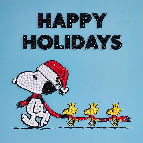 Diamond Art Club Peanuts Snoopy Christmas 3-Card Christmas Kit #2