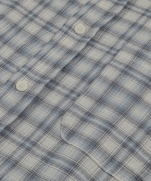 Aplay Pastel Check Shirt Peach Blue