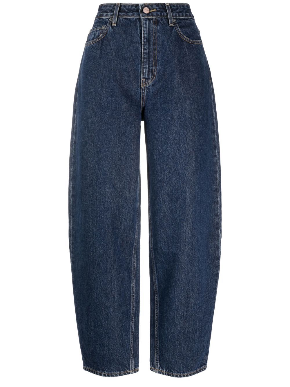 Stary high-waisted jeans - Blue
