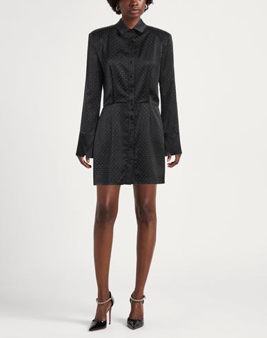 Noir Woman Mini dress Black Size 6 Polyester, Elastane