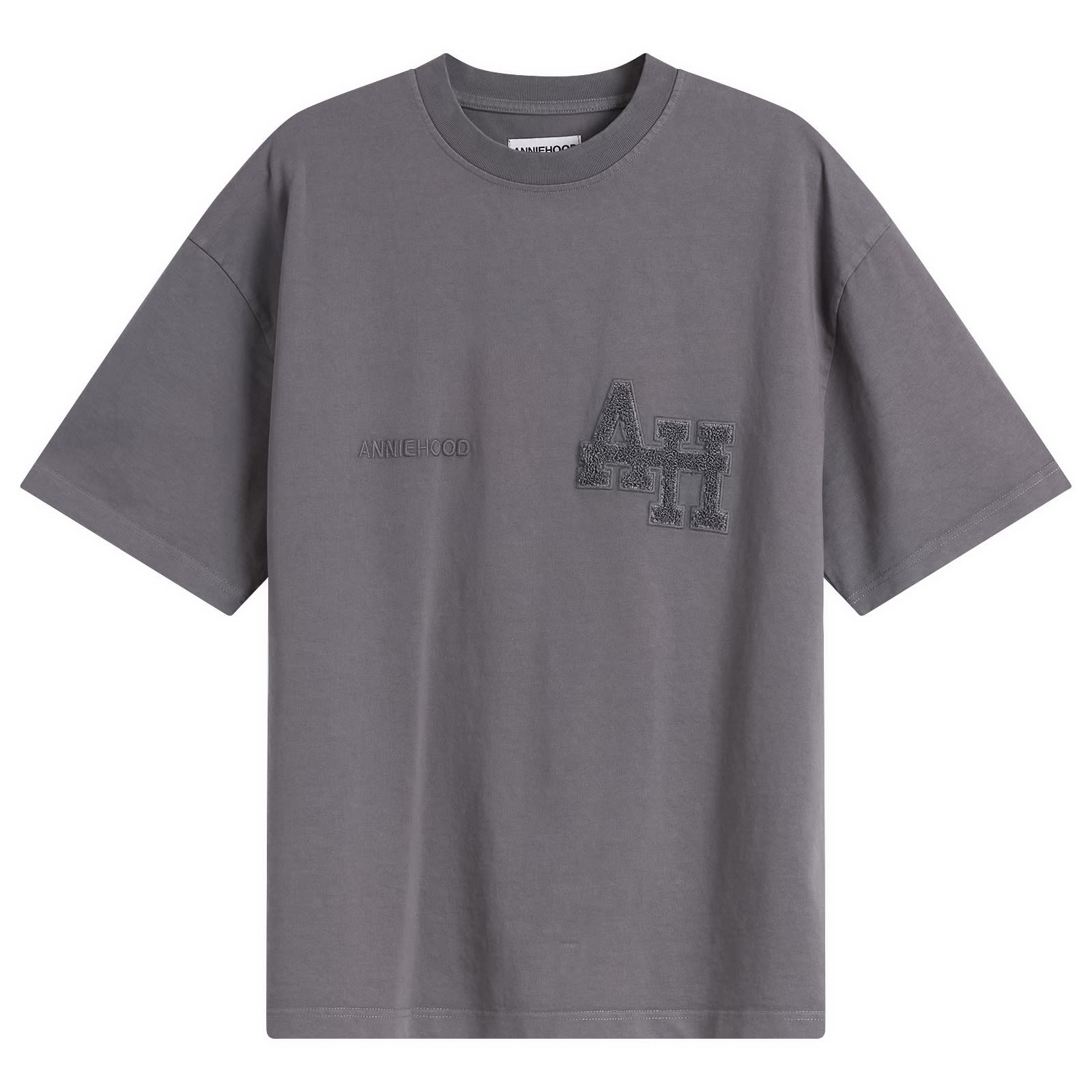 Men's College T-Shirt Washed Black
