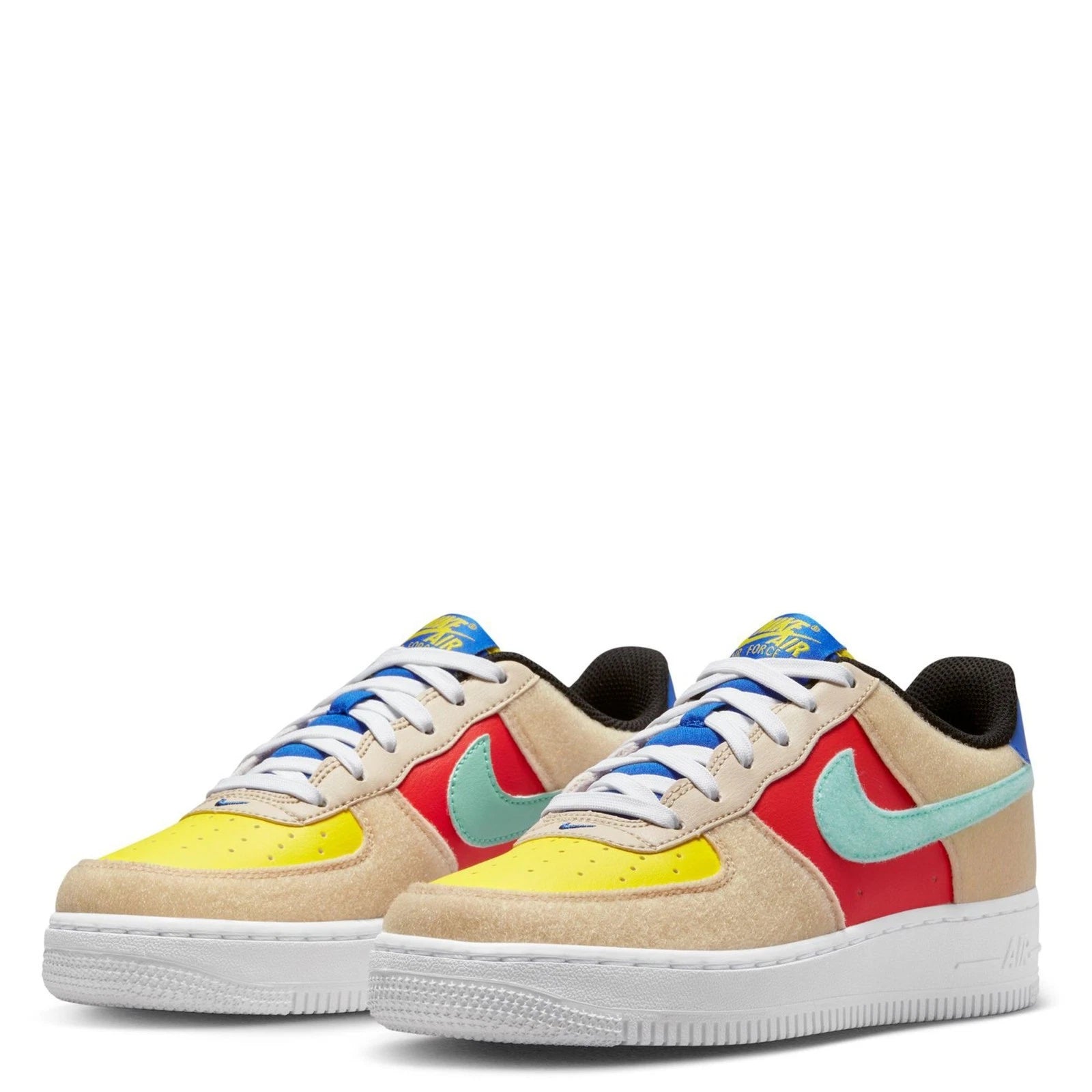 Youth Air Force Low FN7818- Sneakers Multicolor Leather Shoes HTAT21
