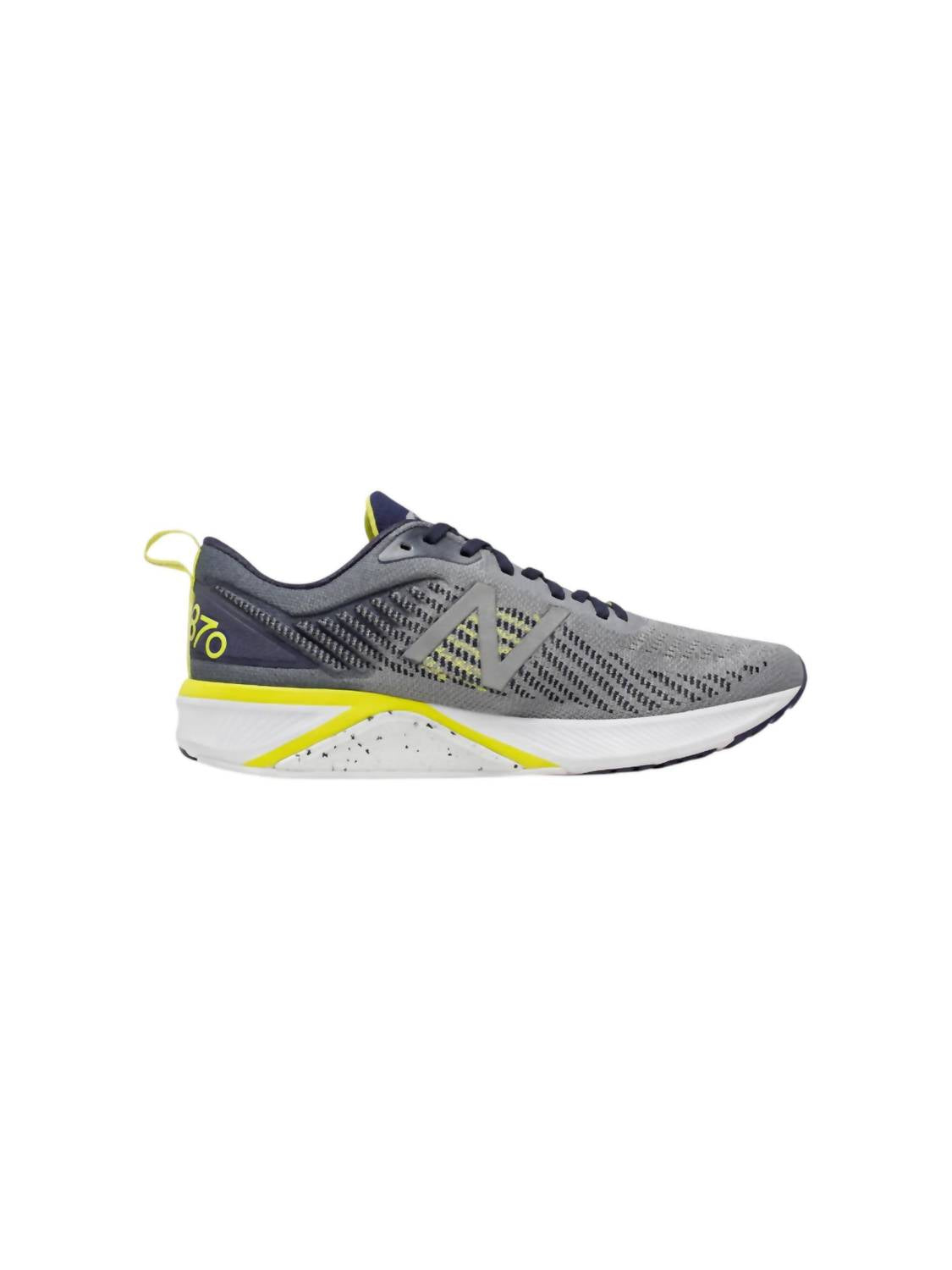 Men's 870V5 Shoes In Grey/pigment/sulphur Yellow