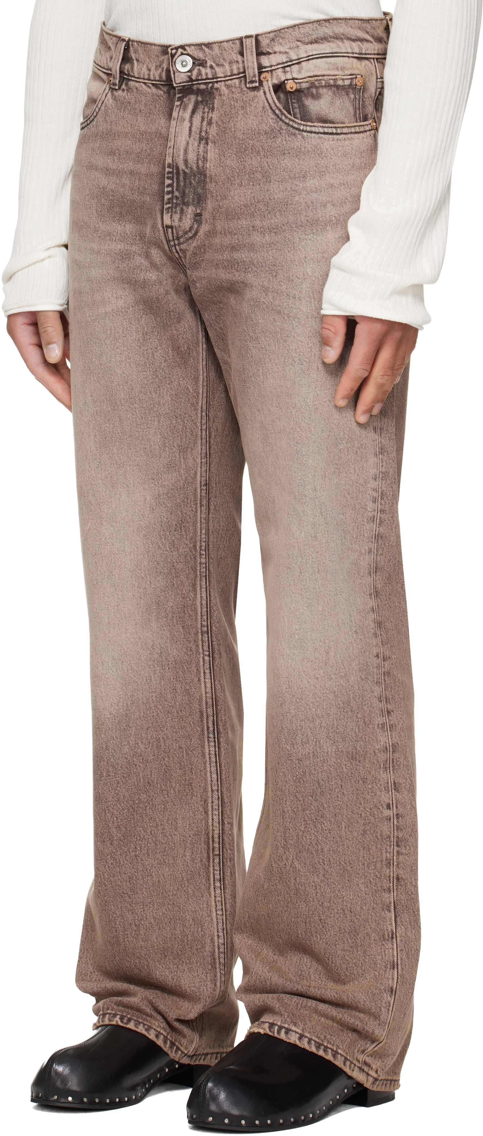 Tan Carlson Cut Jeans