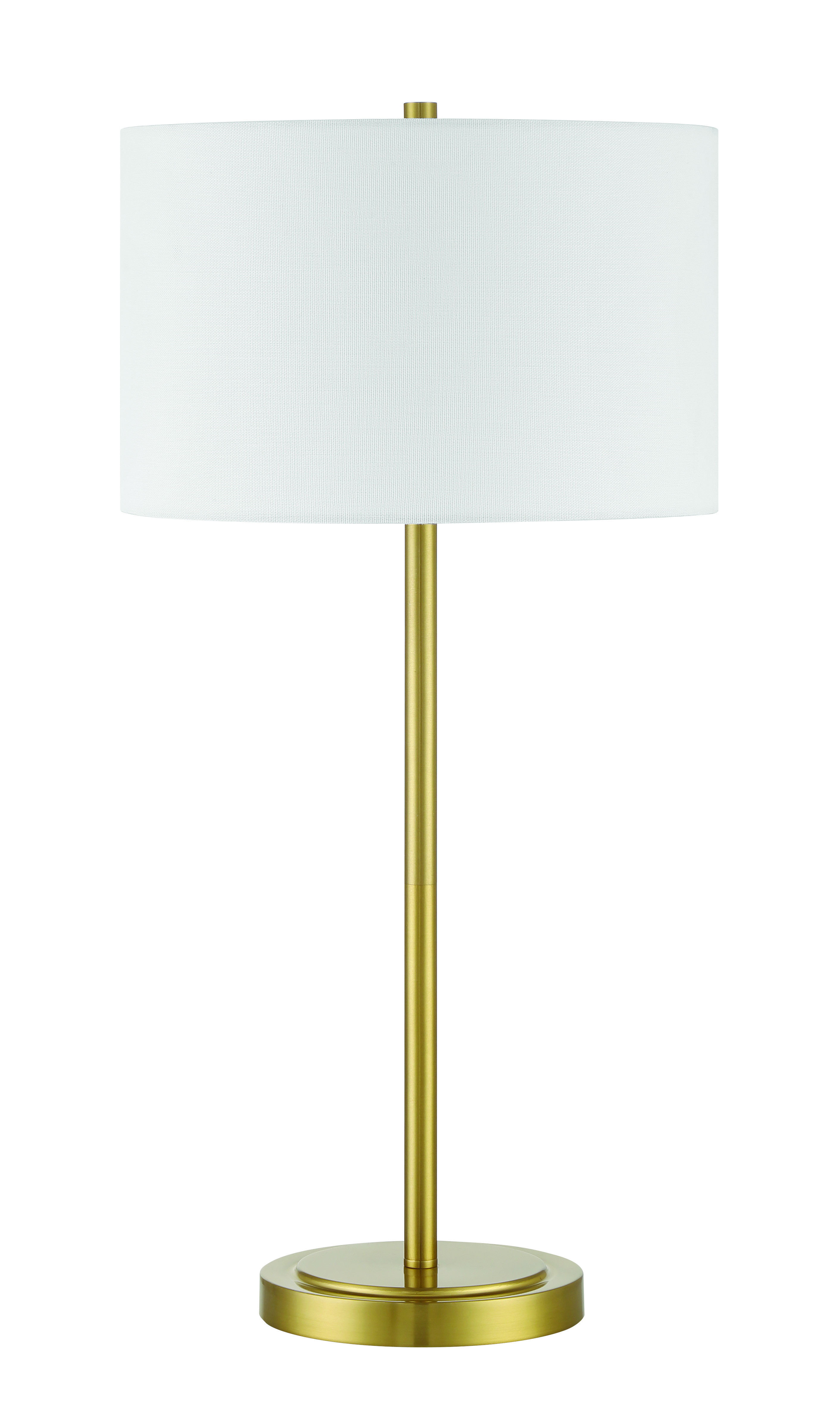 Satin Brass Table Lamp from the Jones Collection
