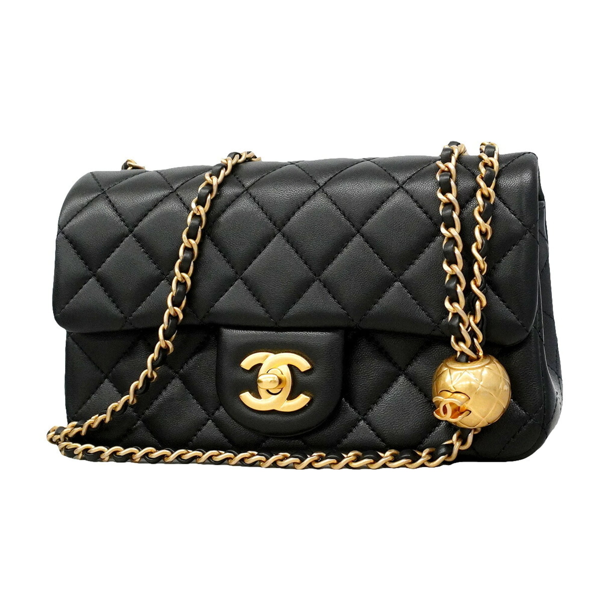 Chanel Black Leather Shoulder Bag Pre-Owned