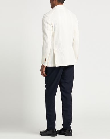 Man Blazer Ivory Size 36 Linen, Viscose, Polyamide