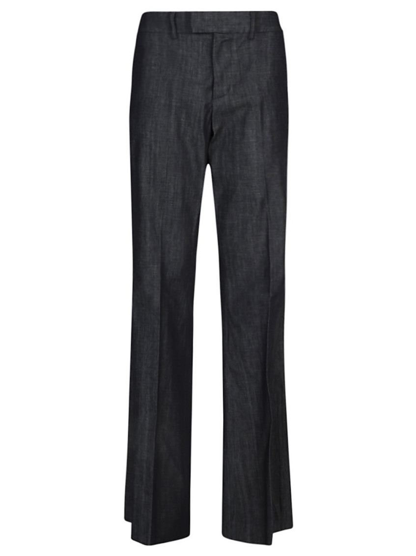 Dark Blue Denim Flared Denim Jeans