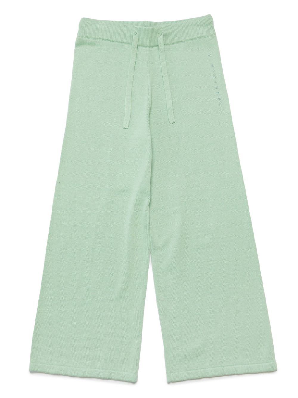 Wide-leg knitted trousers - Green
