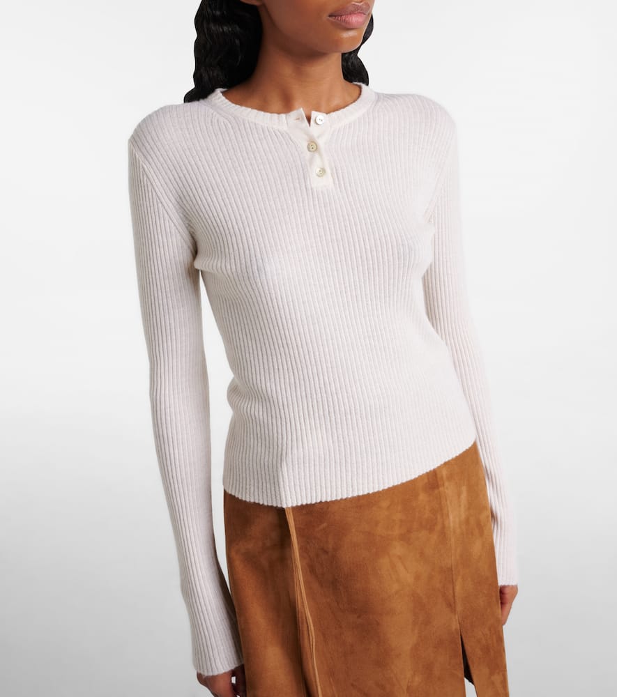 Cashmere and silk Henley shirt