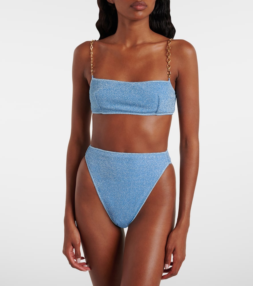 Oséree Lumière O Chain lamé bikini
