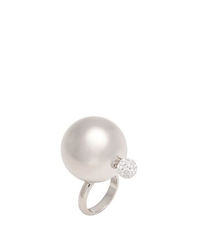 Givenchy Woman Ring Silver Size 6 Brass