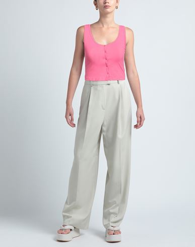 Woman Top Magenta Size M Cotton, Elastane