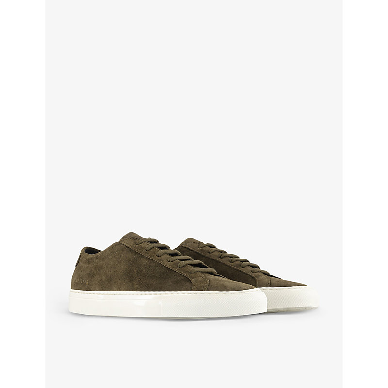 Mens Tobacco Suede Achilles Chunky-sole Suede Low-top Trainers