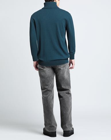 Man Turtleneck Deep teal Size 44 Cashmere