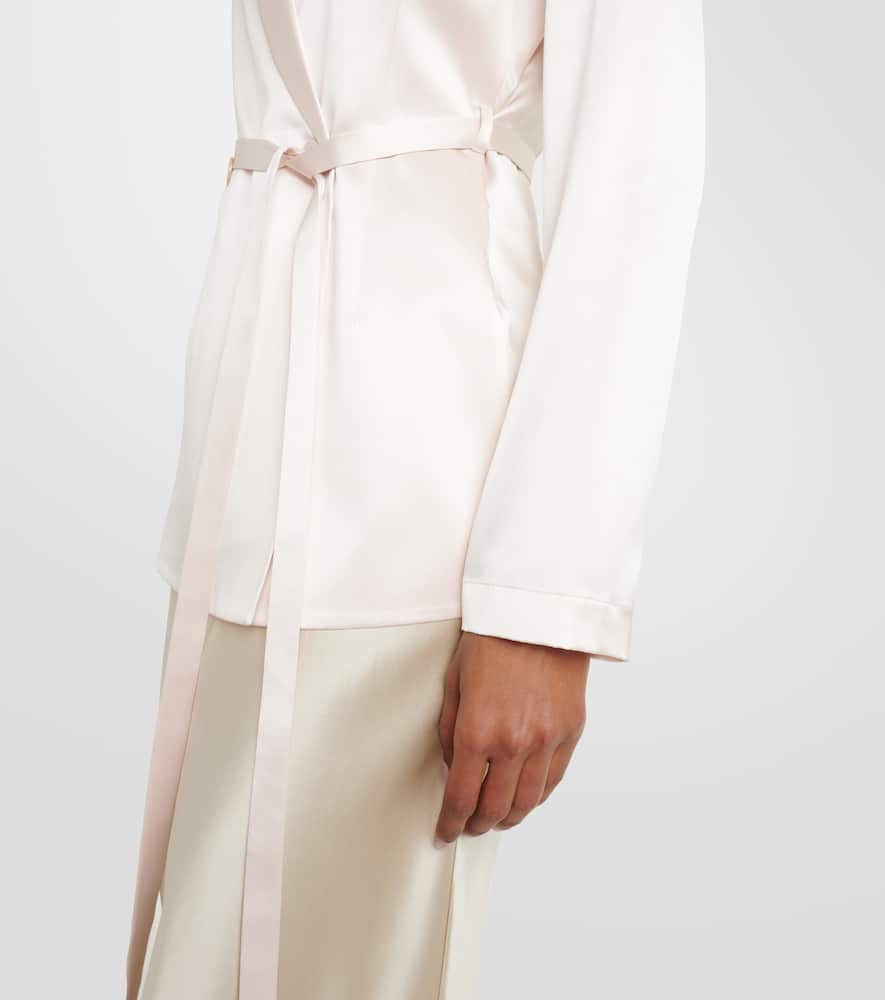 Joubert silk satin blazer