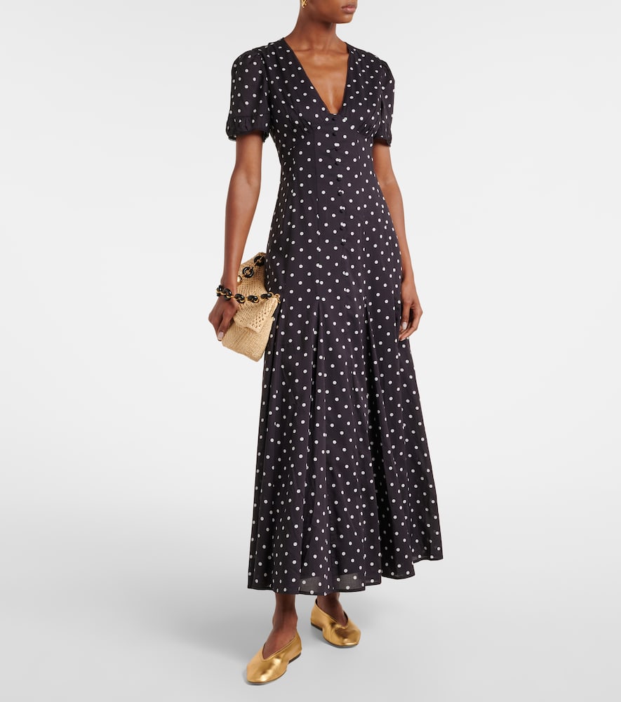 Paloma polka-dot maxi dress