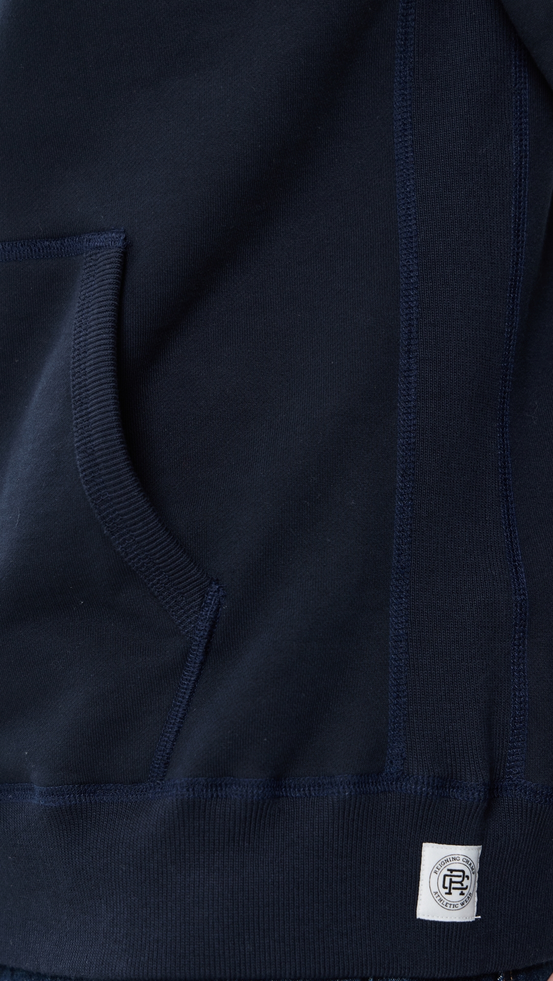 Reigning Champ Midweight Terry Slim Hoodie Navy