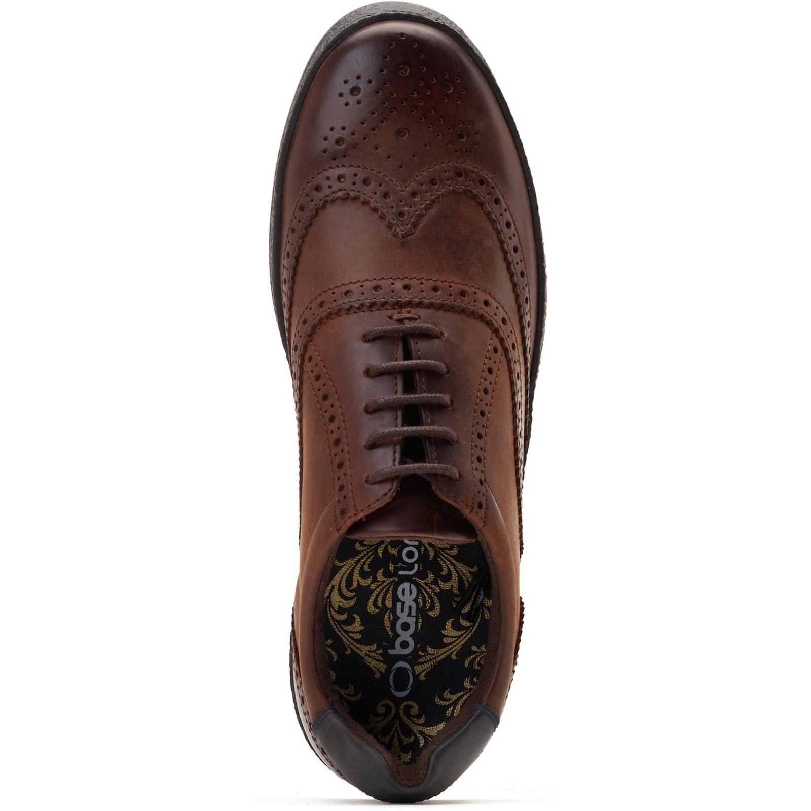 Base London Christo Leather Men's Brown Lace-Up Shoe