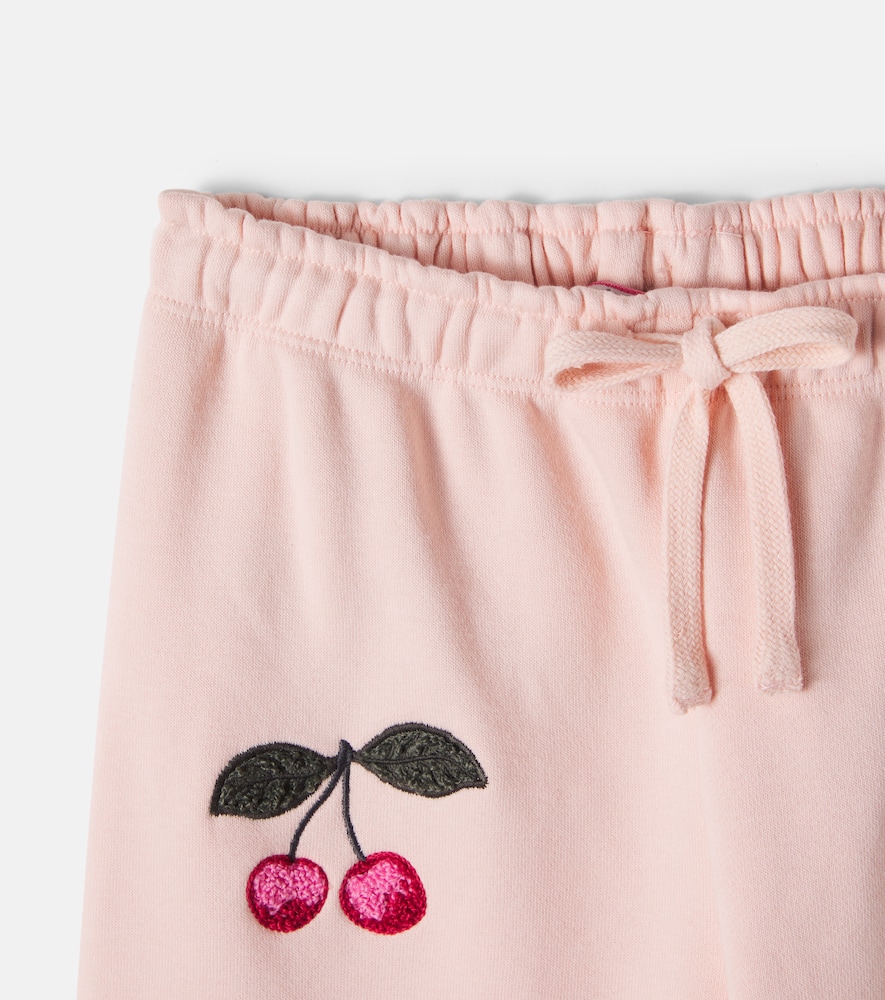 Konges Sløjd Lou embroidered cotton-blend jersey sweatpants
